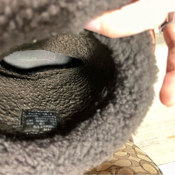 Coach Womens Sherman Signature C  Winter Suede Boots Chestnut Brown  Sz 5.5B - Picture 8 of 9